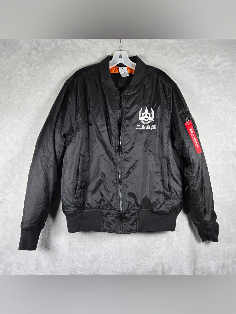 100 Vs Tekken Mishima Tiger Embroidered Jacket Mens Size Medium Black Full Zip